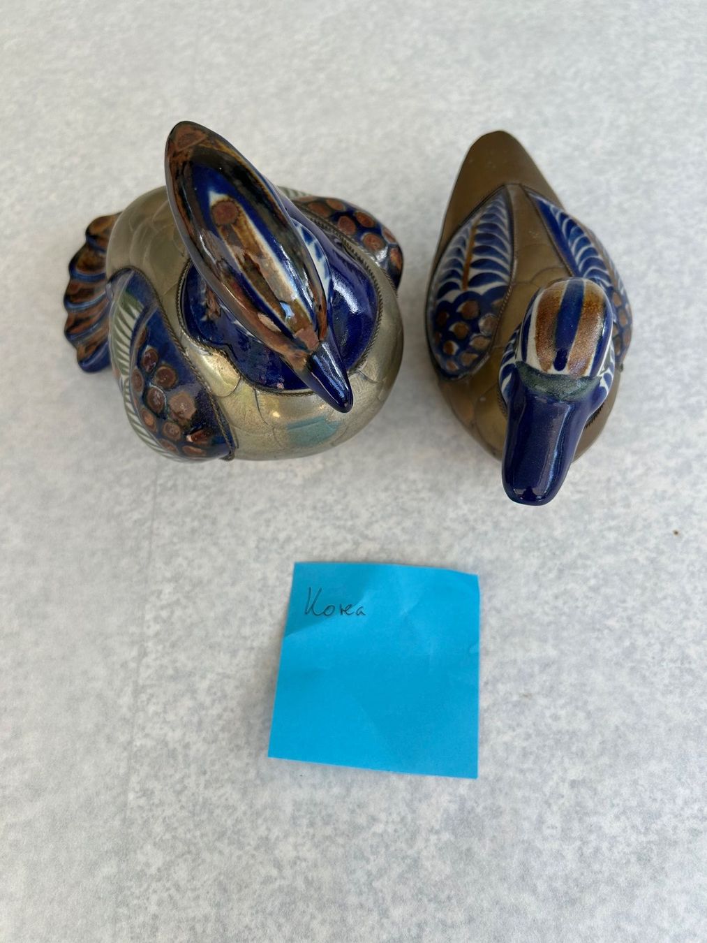 Statuette: Dekoratives Keramik Enten Set aus Korea – Usato da Etzelkofen venduto da Botti50 2