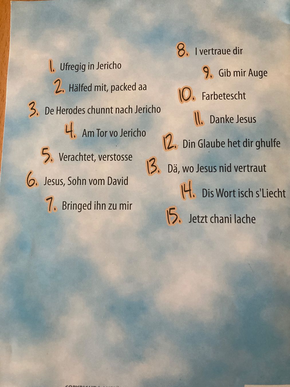 Libri: Lieder-/Theaterheft "Bartimäus" von Adonia – Usato da Gelterkinden venduto da froggy80 1