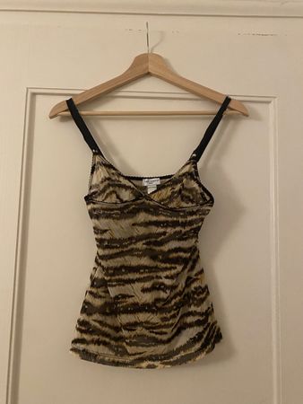 Dolce Gabbana Leoparden Mesh Top