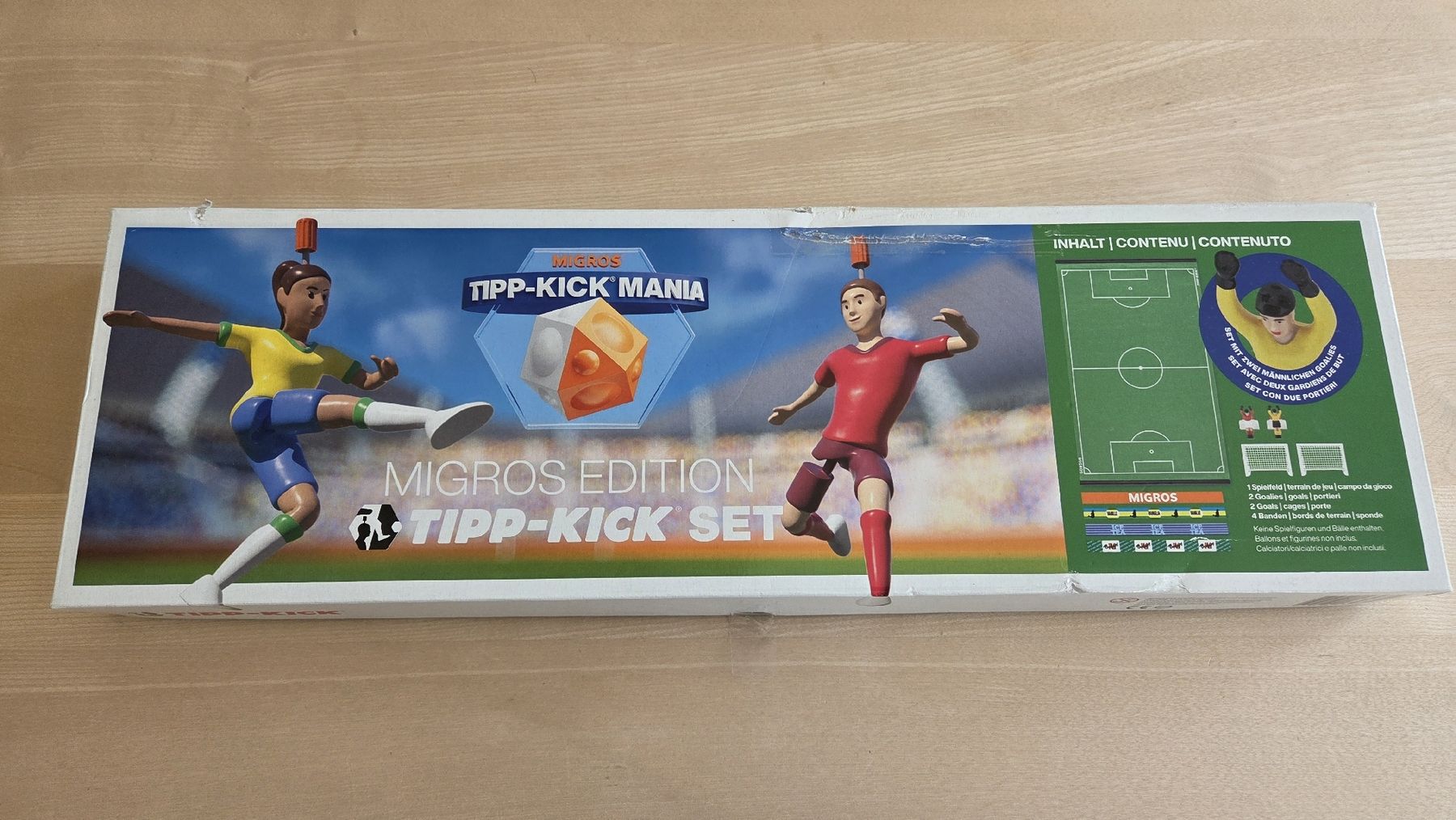 Migros Giocattoli: Tipp-Kick Mania Migros Set gut erhalten – Usato da Hausen am Albis venduto da pear04 4