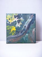 Gemälde „Tentakel“ 20x20