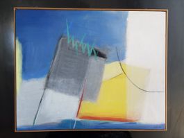 Original Bild Acryl auf Leinwand 2010 HM sign. Holz gerahmt