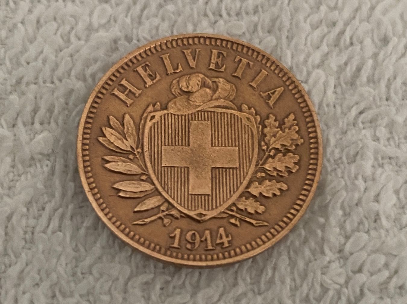 Tutti le monete: 2 centimes/rappen 1914 – Usato da Nyon venduto da Ilmi09