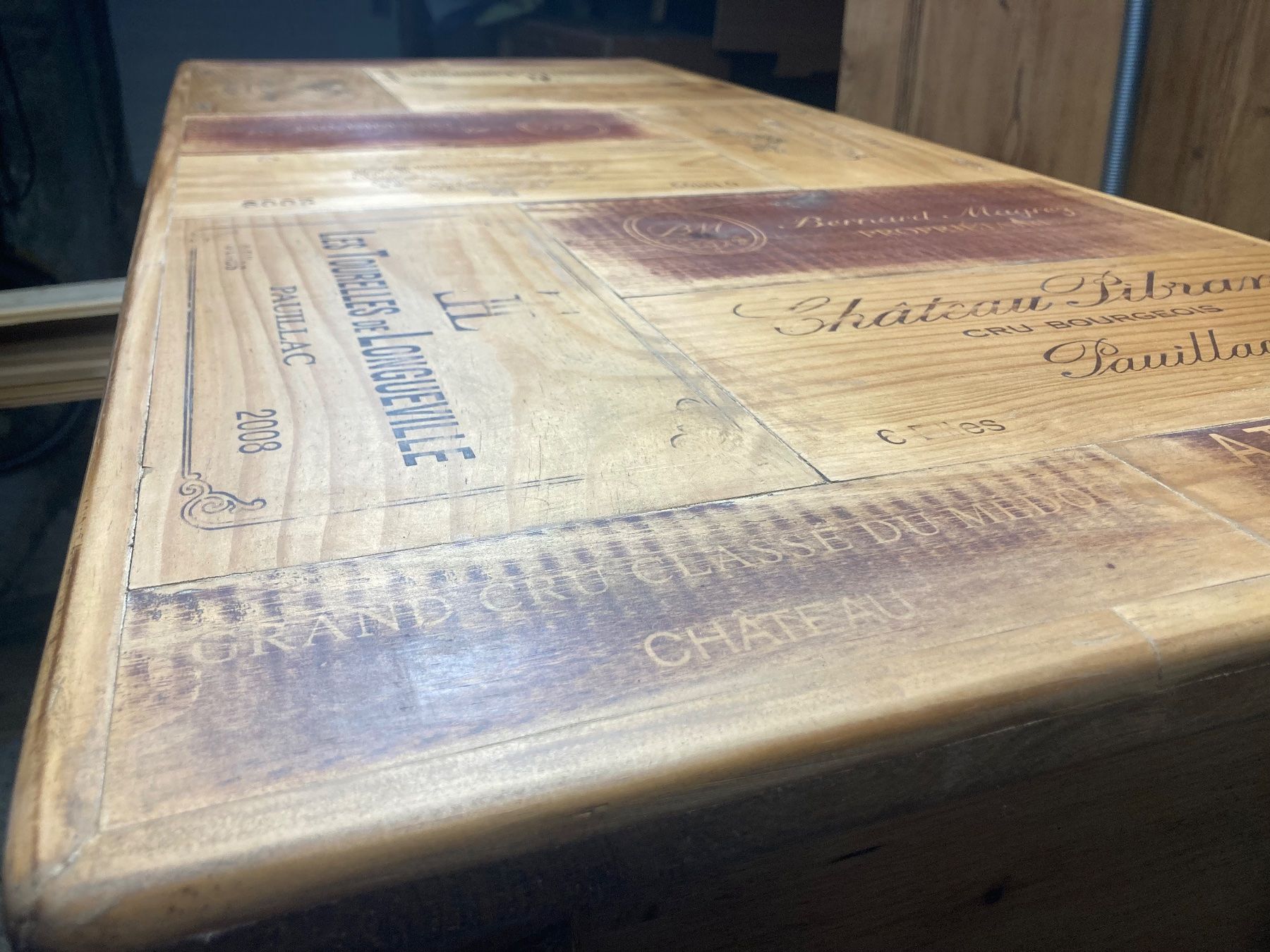 Tavoli: Table basse de salon vins Bordeaux, grands crus, – Nuovo (secondo la descrizione) da Gimel venduto da pyleco 1