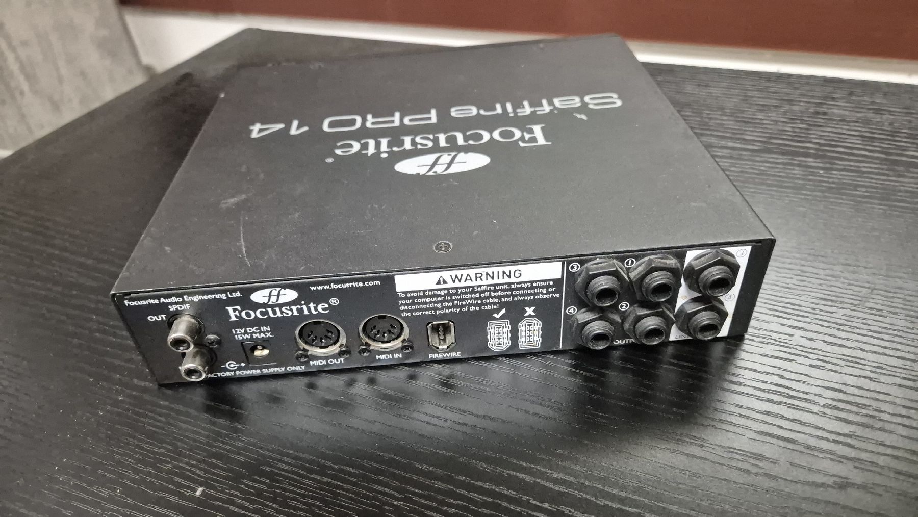Focusrite Equipement studio: Audio Interface Focusrite Saffire PRO 14 ungetestet – Défectueux à Bern par rueetschit 2