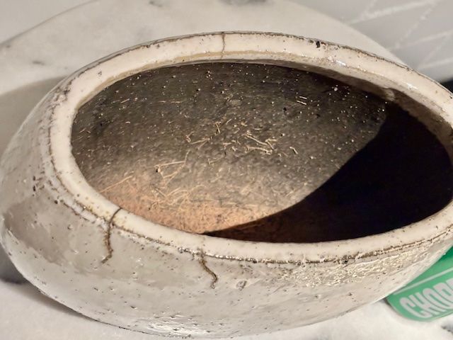 Vasi per fiori: Wunderschöner cremeweisser Übertopf, handgefertigt – Usato da Elsau venduto da Gigelix 7