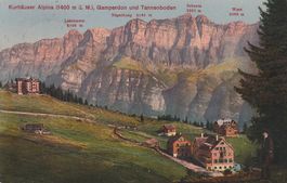 Flums - Kurhaus Tannenboden-Hotelstempel 1917