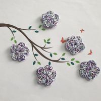 5 Stück Blumen gehäkelt, fleurs crochet, fiori uncinetto 810