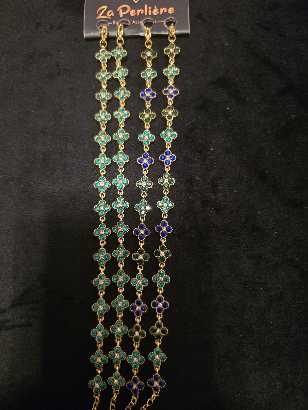Armbänder & -reifen: bracelets Za Perlière fleurs strass neuf – Neu und originalverpackt aus prilly von amelbara
