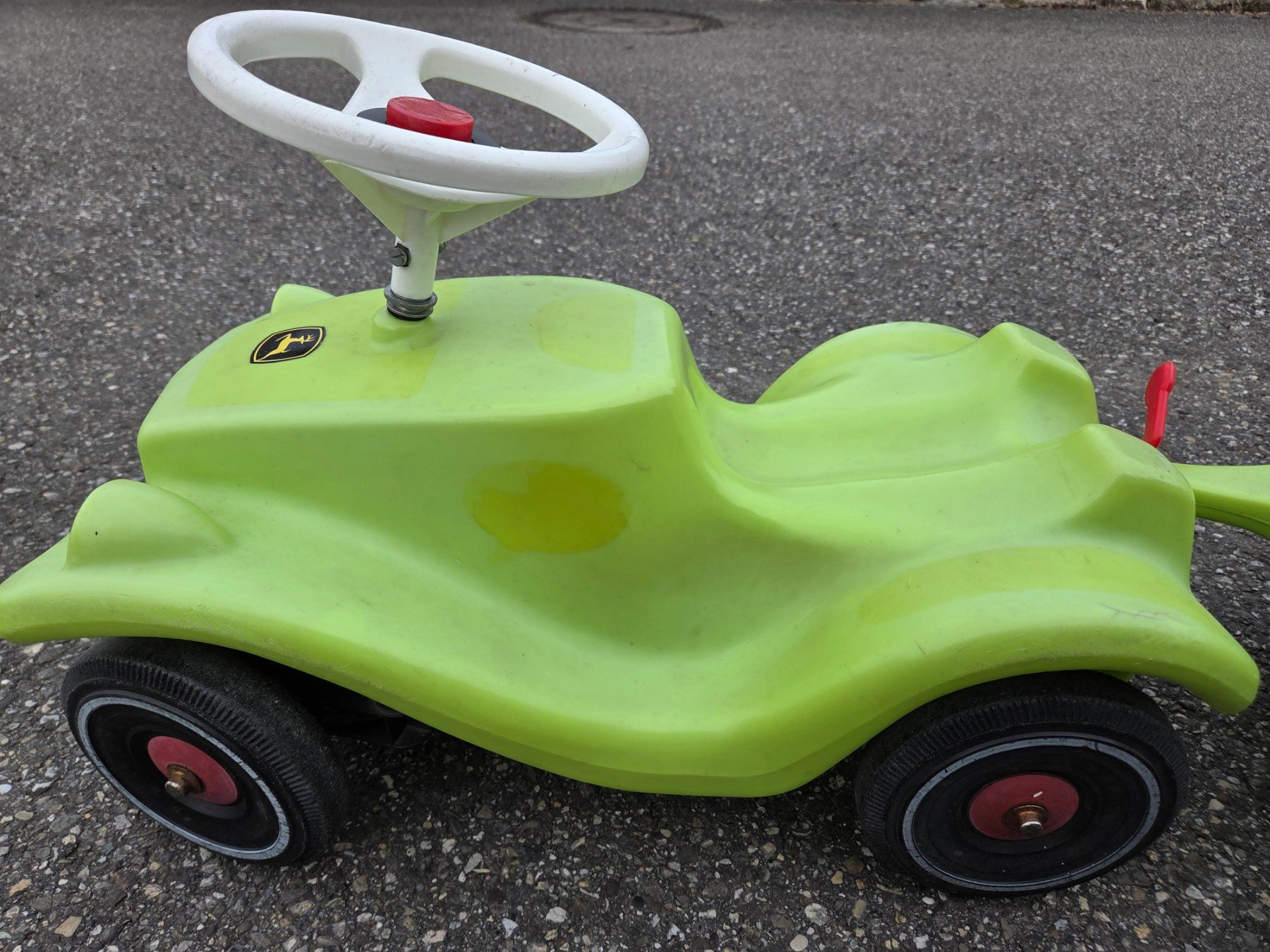 Big Fahrzeuge für Kinder: Big Bobby Car grün mit Anhänger – Gebraucht aus Heinrichswil von frankie19860 3