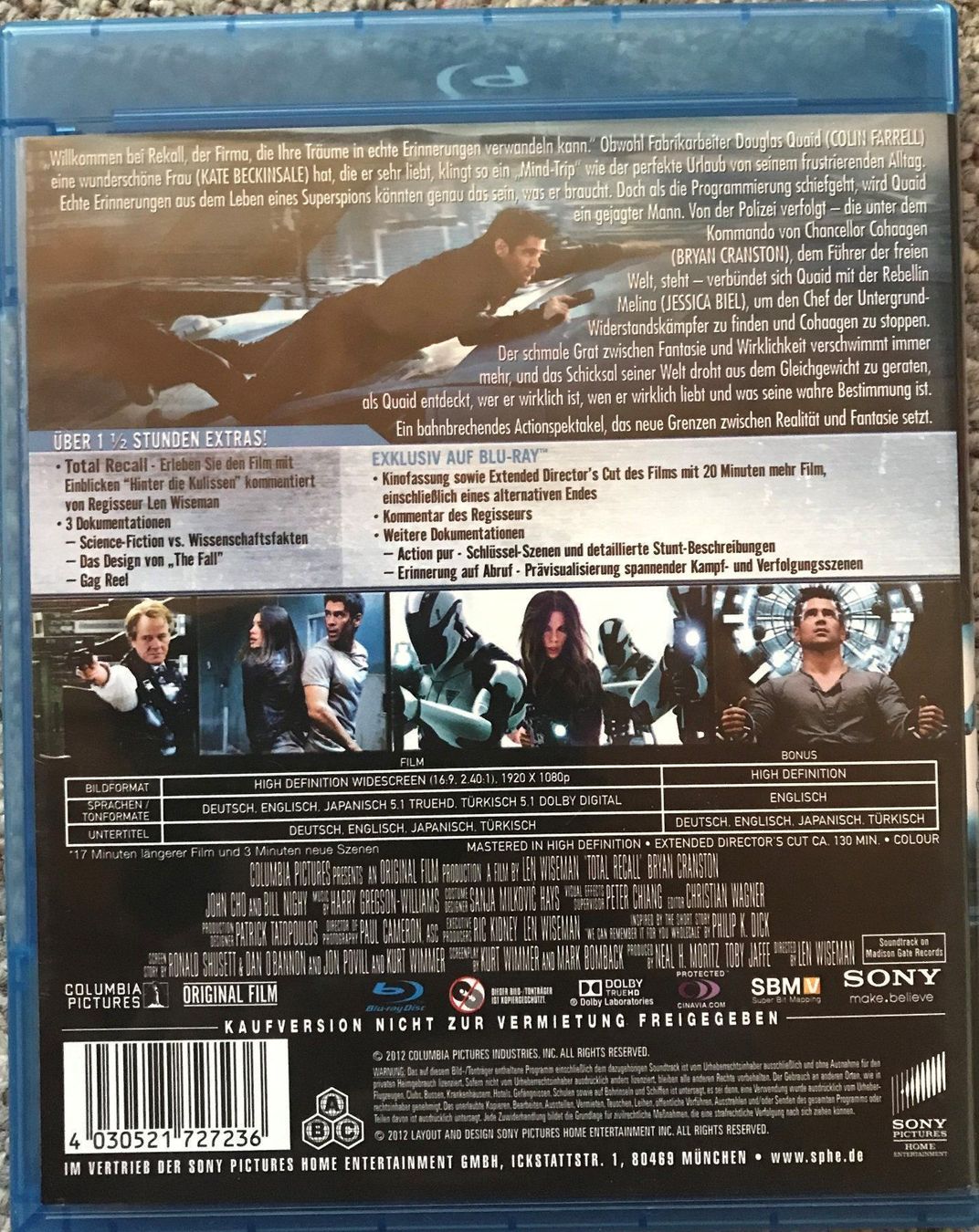 Tutti i DVDs: Total Recall – Nuovo (secondo la descrizione) da Tecknau venduto da Otacon0 1