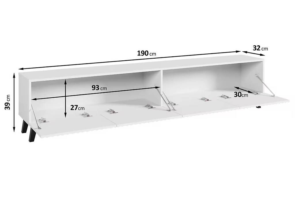 Meubles TV: TV Lowboard 190cm Weiss – Neuf (Voir description) à Hinwil par norisenya 2