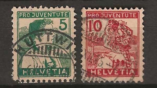 Alle Briefmarken: PJ015 - Pro Juventute 1915 obl. – Gebraucht aus Trélex von Phil_Albert