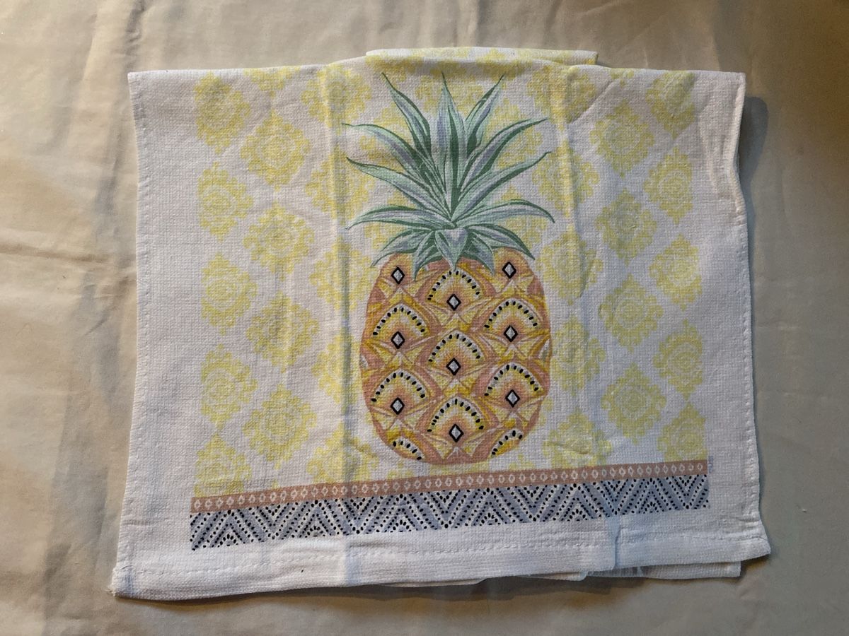 Strofinacci: 2 Summer Pineapple Kitchen Towels, New! – Nuovo e nell'imballaggio originale da Buttikon SZ venduto da Maxwelltime 1