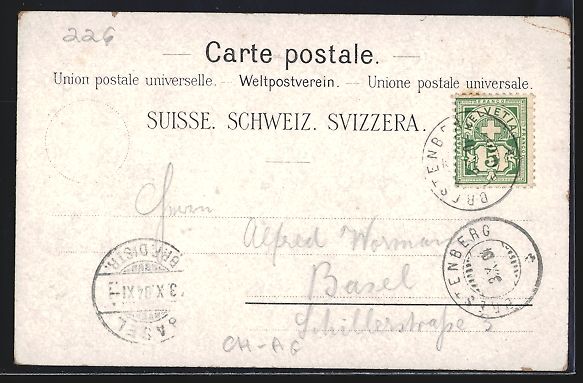 Cartoline postali: Brestenberg am Hallwylersee, Das Schloss – Usato da Berlin venduto da bartko-reher 1