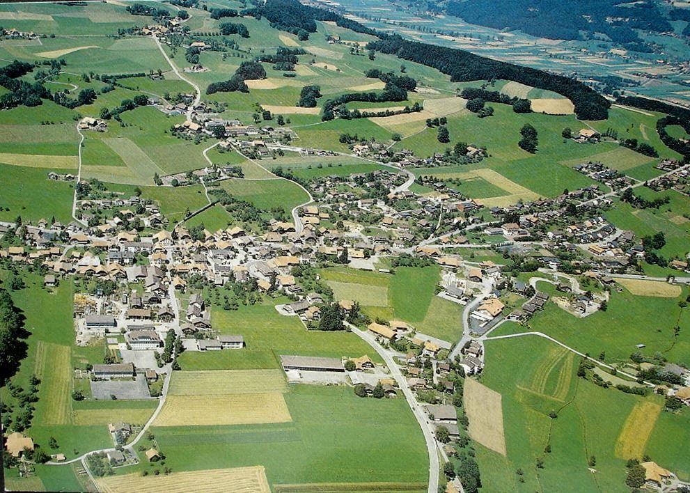 Ansichtskarten: RIGGISBERG Flugaufnahme – Neu (gemäss Beschreibung) aus Jona von philajona