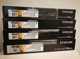 Lexmark Toner X950 4er Set NEU alle Farben