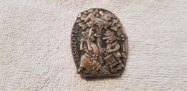 Plakette Fasnacht Basel 1980 Silber