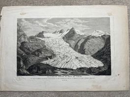Stich Glacier du Rhone au Haut du Valais Besson, Niquet 181