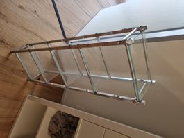 Gestell für Bad, Metall mit Glastablar
