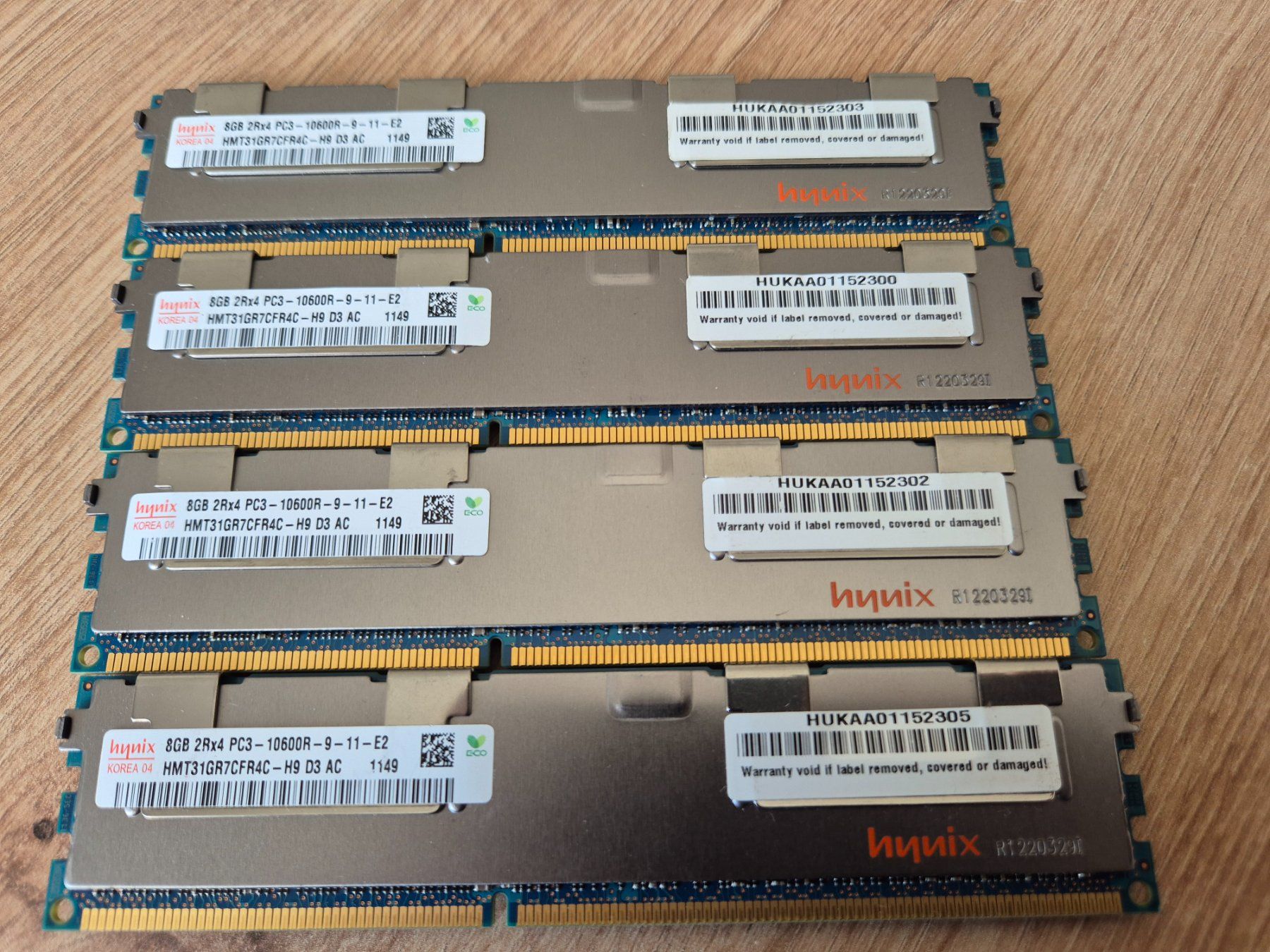 Memoria / RAM: 4 x 8GB  2Rx4 PC3-10600R-9-11-E2 – Usato da Roggwil BE venduto da GLDANI