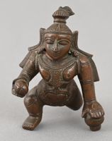 Antiker Bronze Balakrishna, Indien