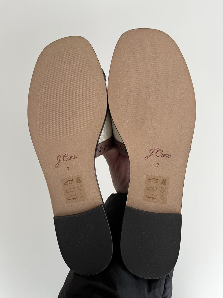 J.Crew Damenschuhe: J.Crew Framed Canvas Flat Sandalen Gr. 37,5 – Neu (gemäss Beschreibung) aus Olten von hahnice99 5
