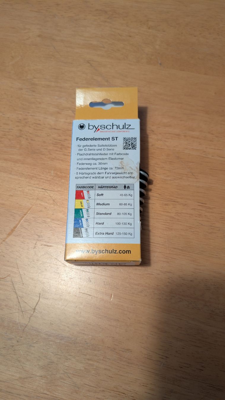 Pezzi di ricambio: FederElement ST byschulz Spring element Extra Hard - schwarz – Nuovo (secondo la descrizione) da Adliswil venduto da Intimidator 1