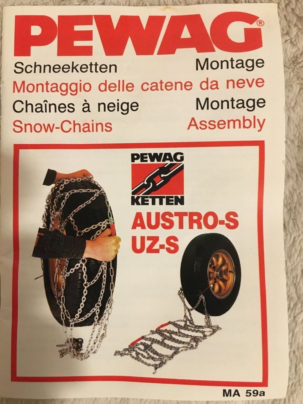 Catene da neve: Chaînes à neige – Nuovo (secondo la descrizione) da La Tour-de-Peilz venduto da Halltal