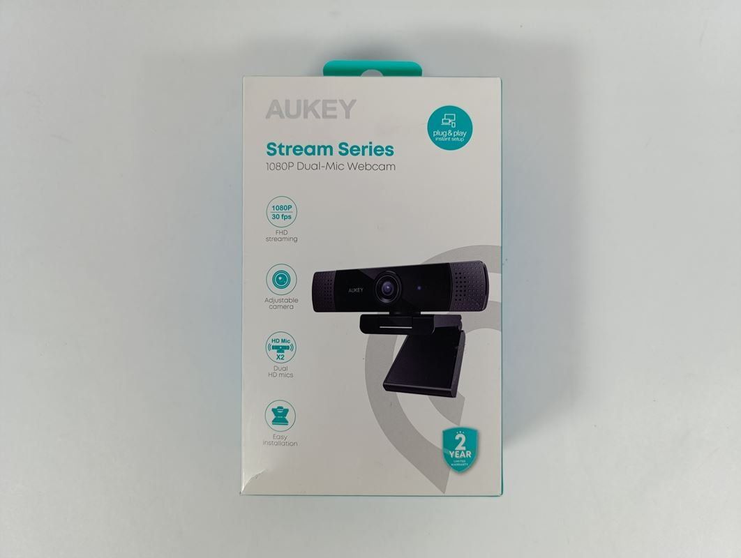 Aukey Webcams: AUKEY Dual-mic-webcam 1080p 30 fps – Neu (gemäss Beschreibung) aus Thielle von Plusvalue_Neuchatel 1