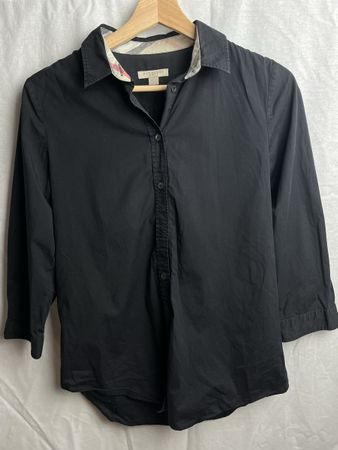 Chemiser Burberry noir slim vintage