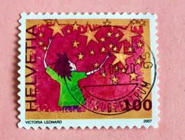 Nr.1244 mit Stempel Lasst Liebe sprechen 2007  