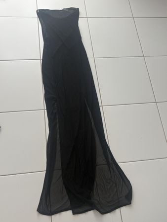 Schwarzer Bikini-Überwurf / Mesh-Kleid – Grösse S 🖤