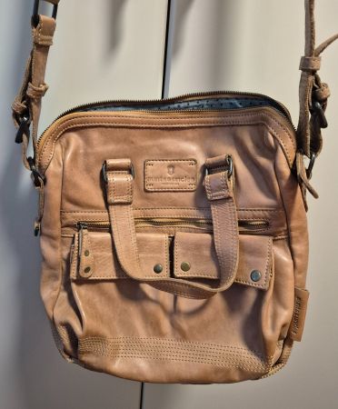 Tasche Leder hellbraun von aunts & uncles guter Zustand