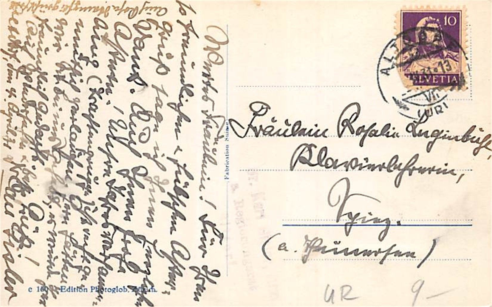Ansichtskarten: Altdorf – Gebraucht aus Ottikon b.Kemptth. von Neptun1974 1