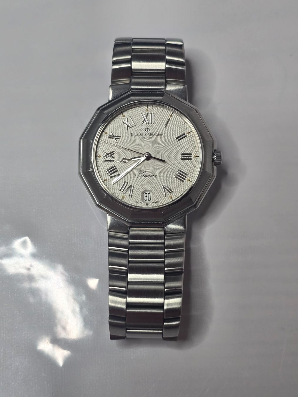 Baume & Mercier Orologi: Baume & Mercier Riviera, Top Zustand – Usato da Gampel venduto da Seilerwatches