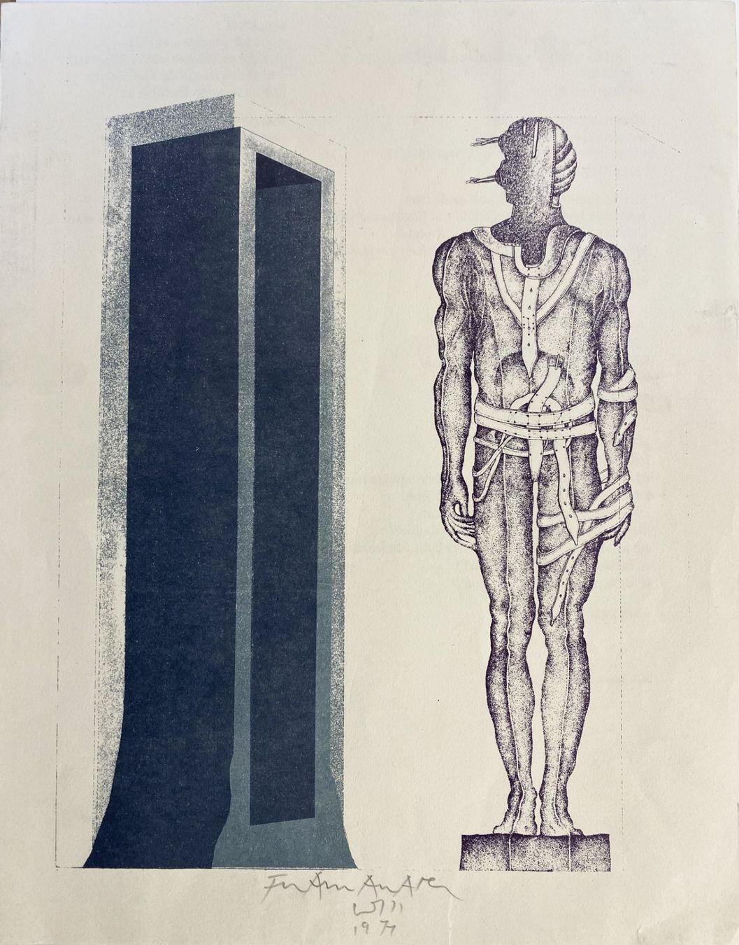 Grafica & Litografie: Franz Anatol Wyss : Lithografie 1971 – Nuovo (secondo la descrizione) da grenchen venduto da Belarte