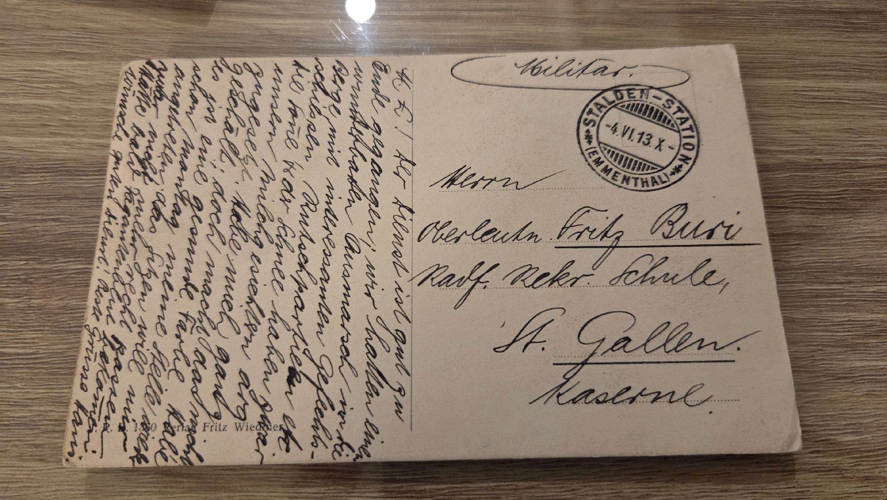 Ansichtskarten: 1913  Ansichtskarte Konolfingen Stalden – Gebraucht aus Arni AG von Moth68 1