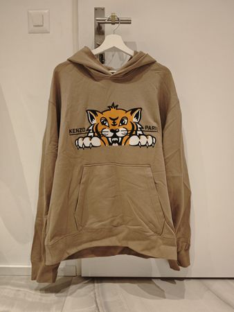 Kenzo Hoodie Tiger Braun Gr. XL - Neu & Ungetragen