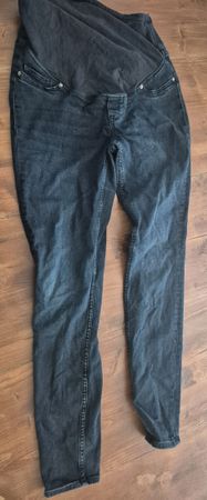 Umstandshose Denim dunkles Blau Grösse M 
