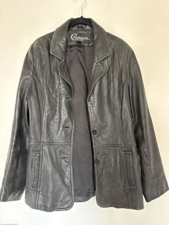Lederjacke Schwarz
