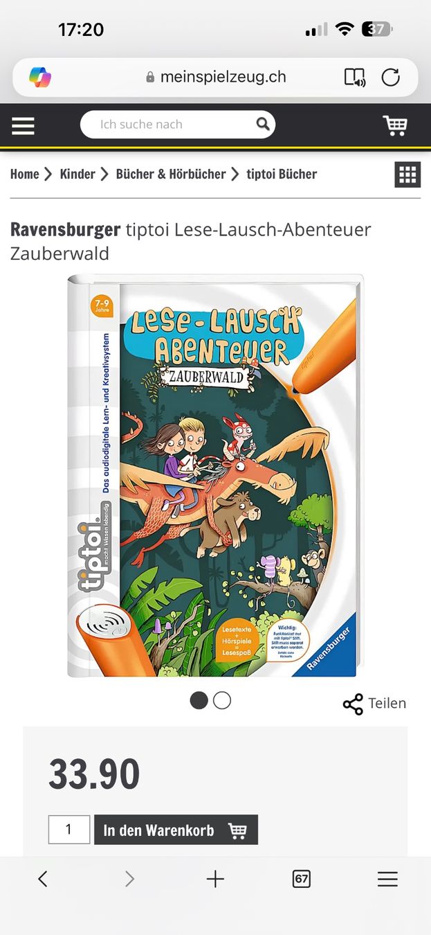 Libri: Tiptoi Buch Lese-Lausch Abenteuer - Zauberwald NEU – Nuovo (secondo la descrizione) da Zug venduto da sim_959f 4