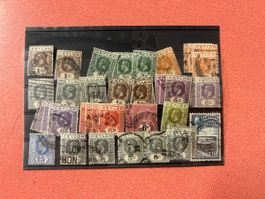 Briefmarken Ceylon Sammlung gemischte Werte guter Zustand