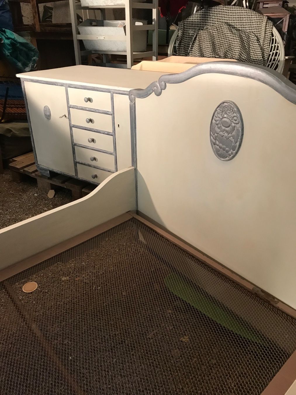 Letti: Vintage Bett und Kommode! – Usato da Schinznach Dorf venduto da Soba 6