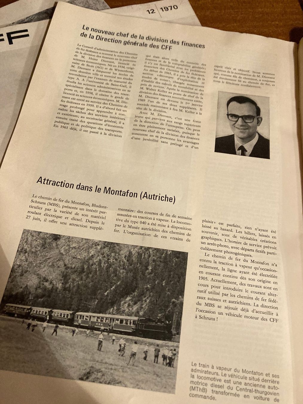 Riviste & Magazine: CFF Train SBB Sammlung Zeitschrift 1970 – Usato da St-Cierges venduto da LeRegain 3