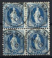 25 Rp. S. HELVETIA, 73E x 4,  0 BASEL