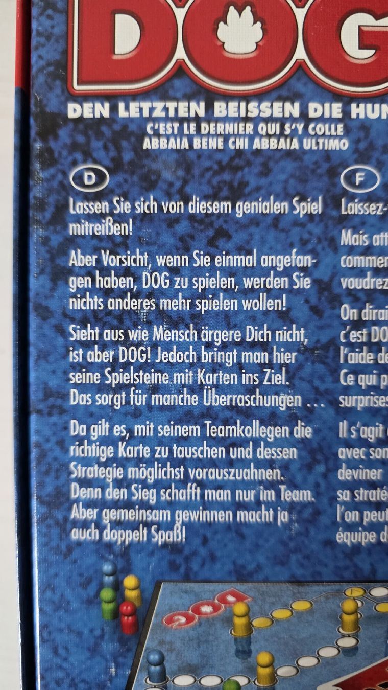 Jeux: Spiel DOG – Neuf (Voir description) à Spreitenbach par nicsusi01 2