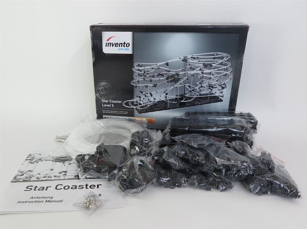 Invento Star Coaster Level 9 - Kugelbahn Mit Lift & Loopings | Konstruktionsspielzeug Ab 14 Jahren