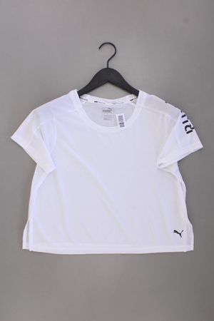 Puma Cropped Shirt Gr. L Kurzarm weiß