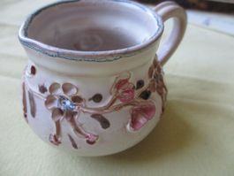 alter kleiner Keramik Milch / Rahmkrug